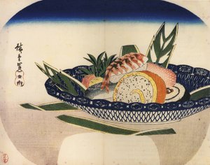 Suşi kasesi by Utagawa Hiroshige